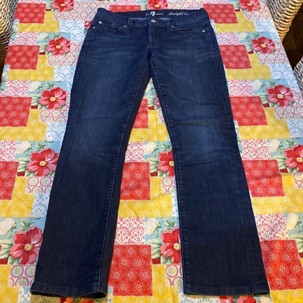 7 For All Mankind Men's Relaxed Fit Straight Leg Jeans Size 27